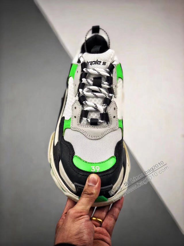 Balenciaga經典款男女鞋 巴黎世家頂級版本Triple-S 17老爹鞋 Balenciaga情侶款老爹鞋  hdbl1231